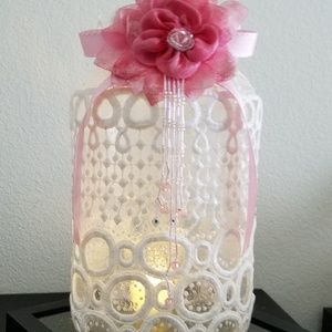 Princess Flameless Candle Holder Handmade